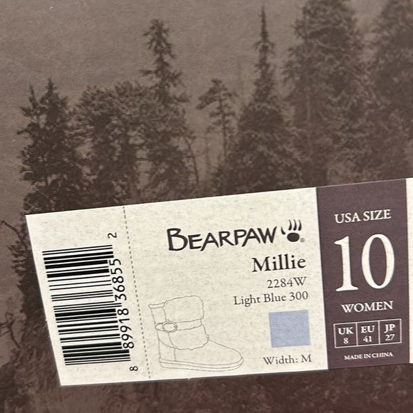 NWT Beautiful Blue Bearpaw Boot - Picture 7 of 7